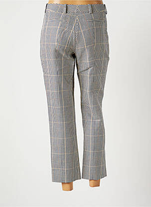 Pantalon 7/8 fermeture zippée sous rabat avec crochet taille normale bleu INES DE LA FRESSANGE femme