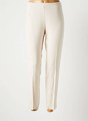 Pantalon droit stretch taille normale beige ANTONELLI FIRENZE femme