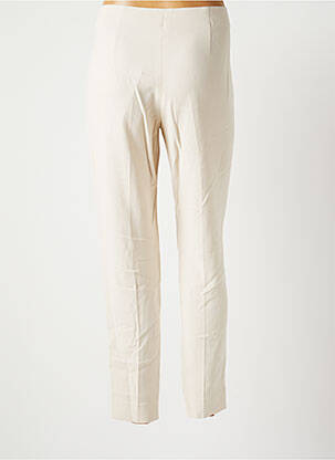 Pantalon droit stretch taille normale beige ANTONELLI FIRENZE femme