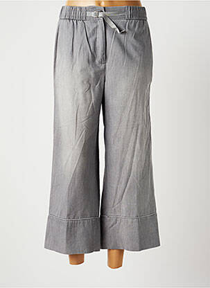Pantacourt taille élastique taille normale gris FABIANA FILIPPI femme