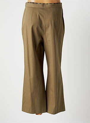 Pantalon 7/8 stretch taille normale vert CARNET DE BORD femme