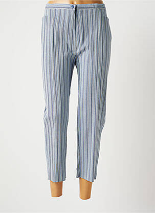 Pantacourt stretch taille normale bleu GRIFFON femme