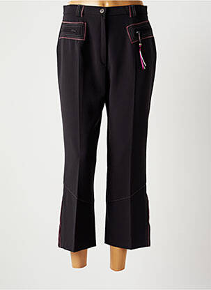 Pantacourt stretch taille normale gris CHRISTINE LAURE femme