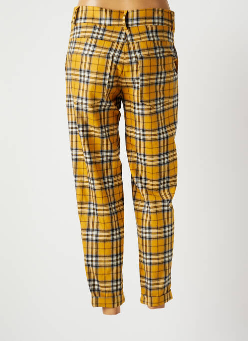Pantalon 7/8 stretch taille normale jaune MARGAUX LONNBERG femme