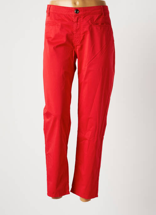 Pantalon 7/8 rouge MENSI COLLEZIONE pour femme