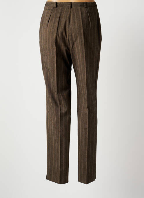 Pantalon chino marron CLAUDE BAUER pour femme