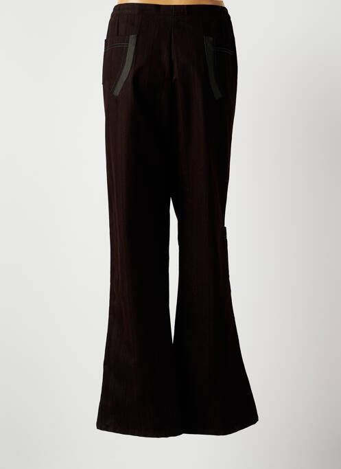 Pantalon large marron BRIGITTE SAGET pour femme