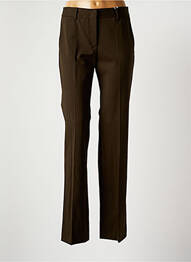 Pantalon droit stretch taille normale vert ALBERTO BIANI femme