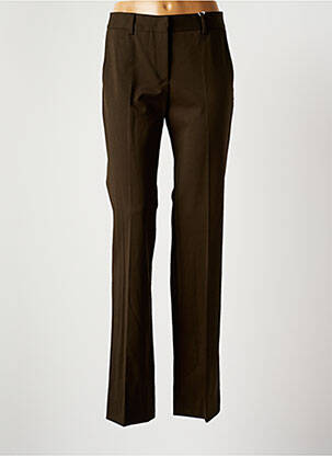 Pantalon droit stretch taille normale vert ALBERTO BIANI femme