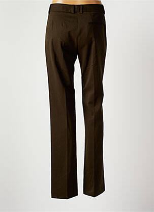 Pantalon droit stretch taille normale vert ALBERTO BIANI femme