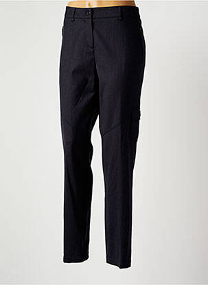 Pantalon droit stretch taille normale bleu FABIANA FILIPPI femme