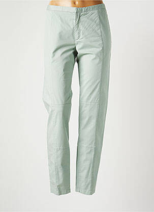 Pantalon chino tissage popeline taille normale vert FABIANA FILIPPI femme
