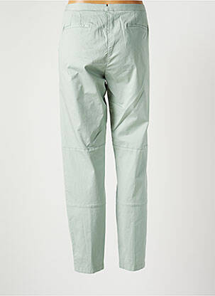 Pantalon chino tissage popeline taille normale vert FABIANA FILIPPI femme