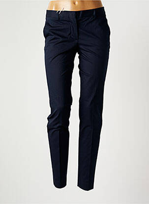 Pantalon chino tissage popeline taille normale bleu ALBERTO BIANI femme