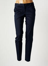Pantalon chino tissage popeline taille normale bleu ALBERTO BIANI femme