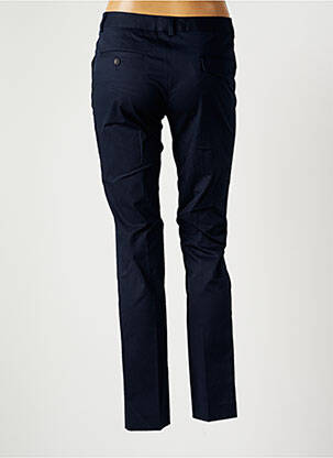 Pantalon chino tissage popeline taille normale bleu ALBERTO BIANI femme