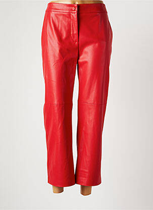 Pantalon 7/8 taille haute taille haute rouge LIVIANA CONTI femme