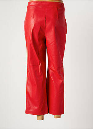 Pantalon 7/8 taille haute taille haute rouge LIVIANA CONTI femme