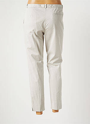 Pantalon chino tissage popeline taille normale gris FABIANA FILIPPI femme