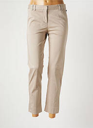 Pantalon chino tissage popeline taille normale beige FABIANA FILIPPI femme