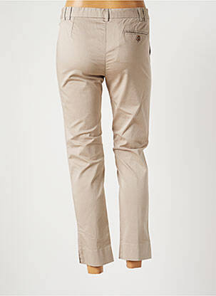 Pantalon chino tissage popeline taille normale beige FABIANA FILIPPI femme