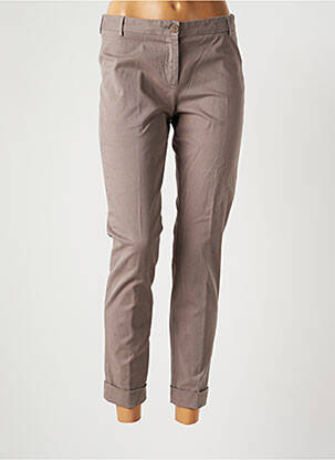 Pantalon chino taille normale taille normale gris FABIANA FILIPPI femme