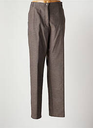 Pantalon droit stretch taille haute vert CLAUDE BAUER femme