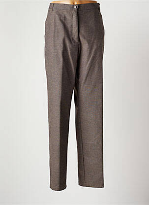Pantalon droit stretch taille haute vert CLAUDE BAUER femme