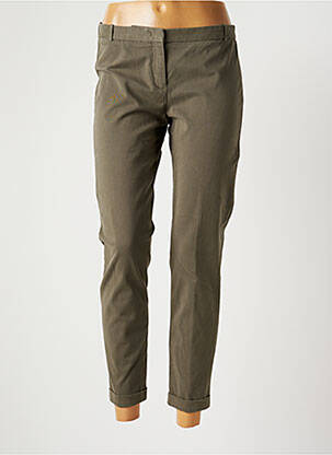 Pantalon chino taille normale taille normale vert FABIANA FILIPPI femme
