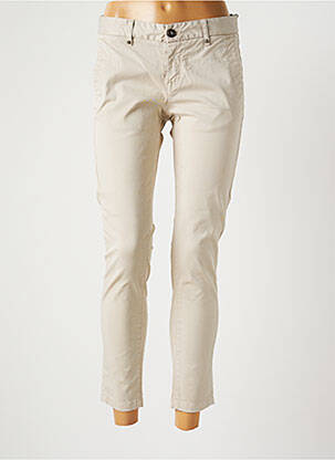Pantalon 7/8 stretch taille normale beige RA-RE femme