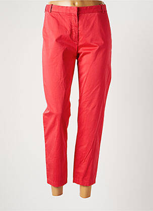 Pantalon 7/8 stretch taille normale rouge MDP femme