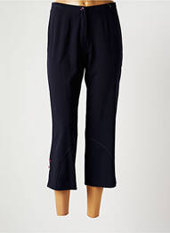 Pantacourt coupe droite taille haute bleu JEAN DELFIN femme