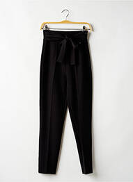Pantalon slim stretch taille haute noir ELEONORA AMADEI femme