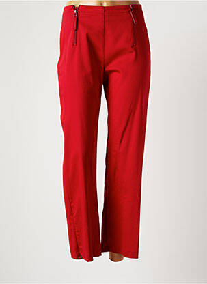 Pantalon 7/8 rouge CARNET DE BORD pour femme