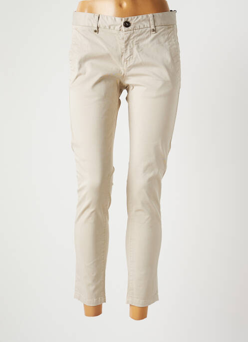Pantalon 7/8 stretch taille normale beige RA-RE femme
