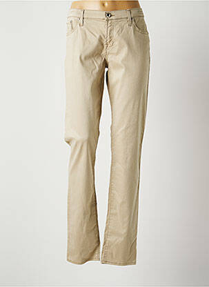 Pantalon slim stretch taille normale beige JACOB COHEN femme
