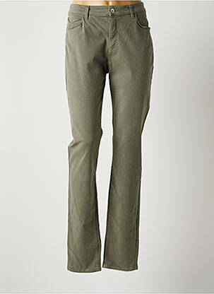 Pantalon slim stretch taille normale vert EMPORIO ARMANI femme