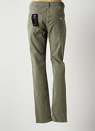Pantalon slim stretch taille normale vert EMPORIO ARMANI femme