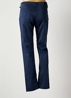Pantalon slim tissage popeline taille normale bleu JACOB COHEN femme