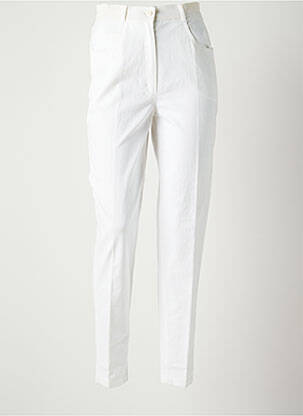 Pantalon droit stretch taille normale beige JEAN GIRARD femme