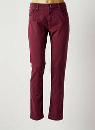 Pantalon droit stretch taille normale rouge JACOB COHEN femme
