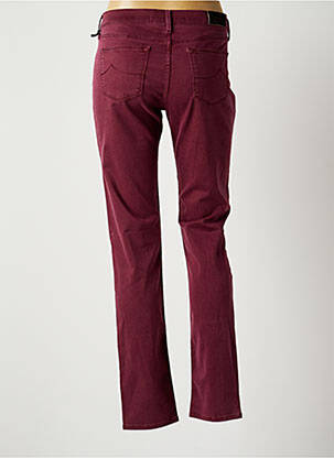 Pantalon droit stretch taille normale rouge JACOB COHEN femme