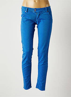 Pantalon slim taille basse taille basse bleu RARE femme