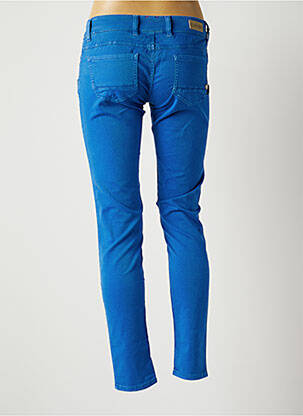 Pantalon slim taille basse taille basse bleu RA-RE femme
