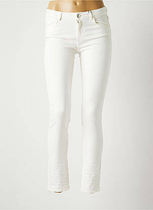 Pantalon slim tissage popeline taille normale beige COP COPINE femme