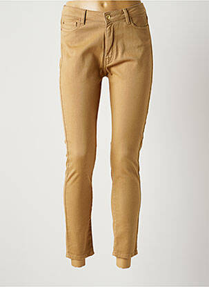 Pantalon 7/8 stretch taille normale marron LA PETITE FRANCAISE femme