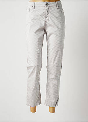 Pantalon 7/8 stretch taille normale gris EMMA & CARO femme