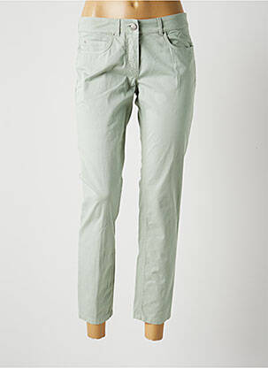 Pantalon 7/8 stretch taille normale vert FABIANA FILIPPI femme