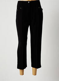 Pantacourt stretch taille normale noir CHRISTINE LAURE femme