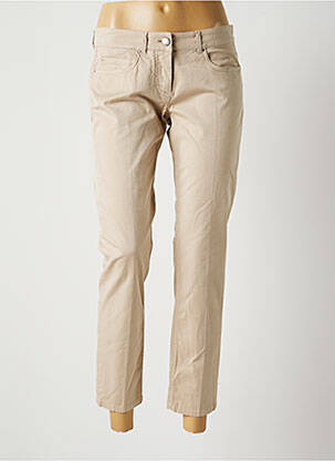 Pantalon 7/8 stretch taille basse beige FABIANA FILIPPI femme